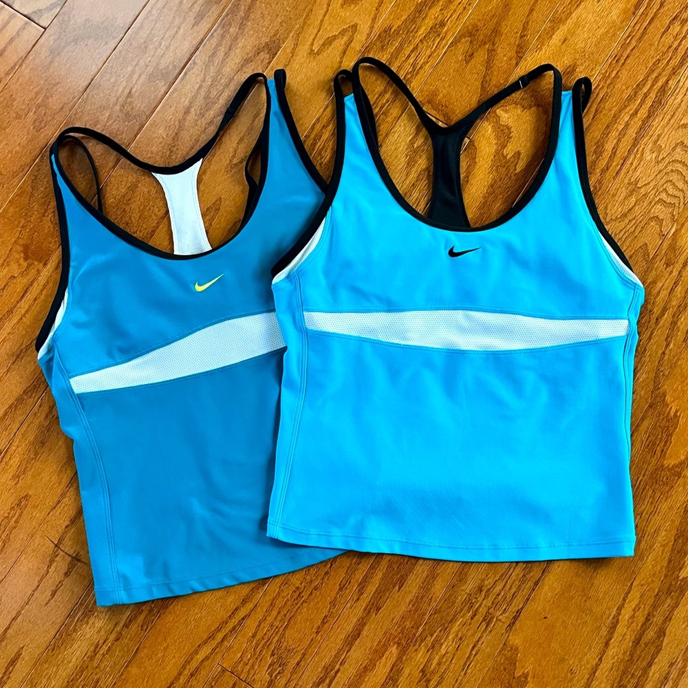2 like-new Nike Gym /work out / running tops